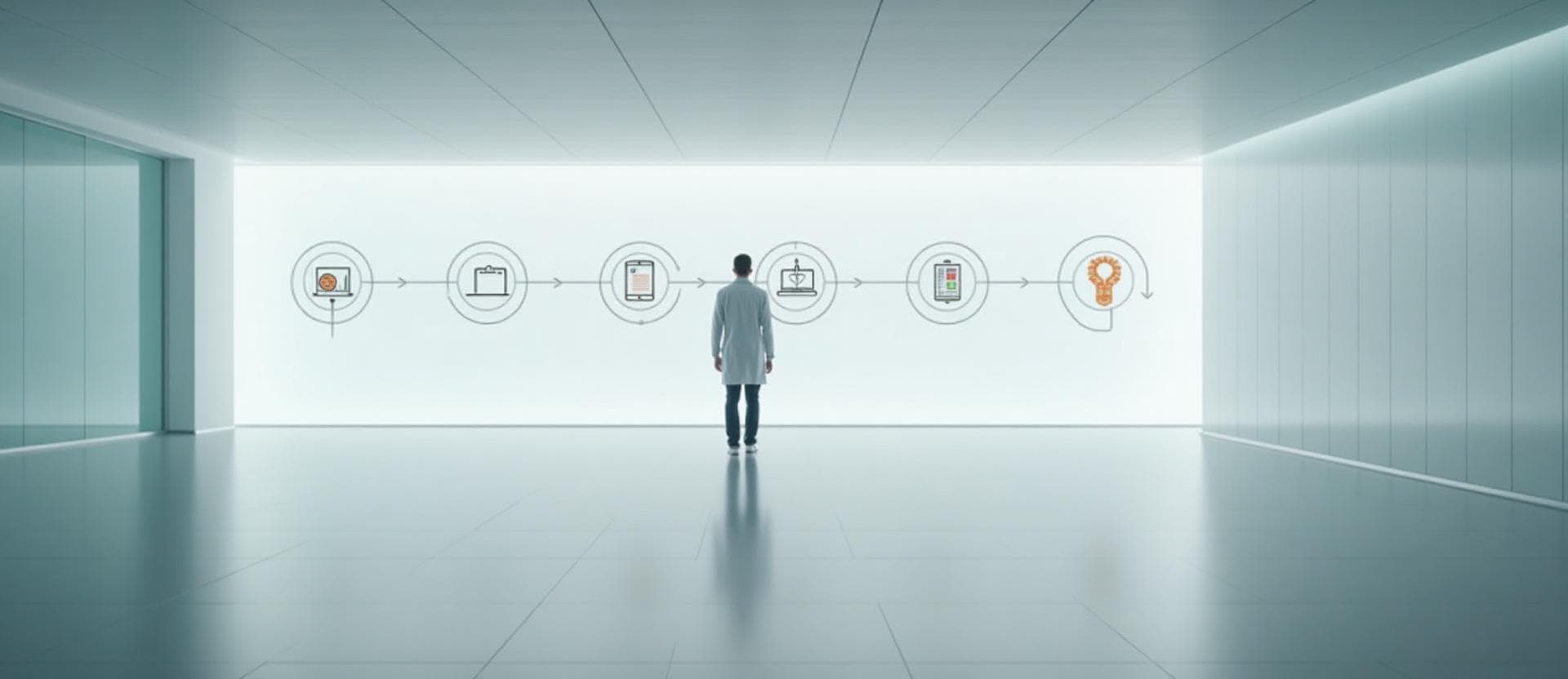 Experiência do paciente no call center representada como uma jornada contínua e organizada ao longo do atendimento