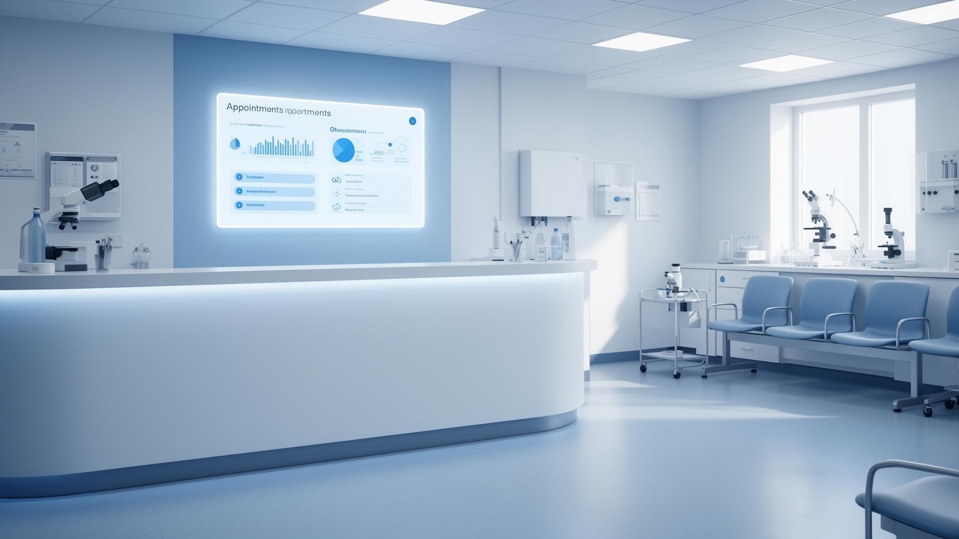 Funil de atendimento de laboratório mostrando pontos de perda silenciosa de pacientes